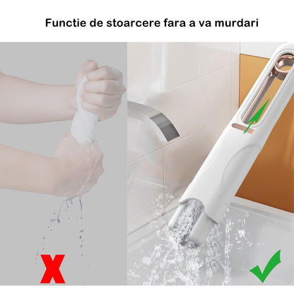 🎁𝐎𝐅𝐄𝐑𝐓𝐀 𝟏+𝟏 𝐁𝐔𝐑𝐄𝐓𝐄 𝐆𝐑𝐀𝐓𝐈𝐒🎁Mini Mop Portabil cu Sistem Autostoarcere